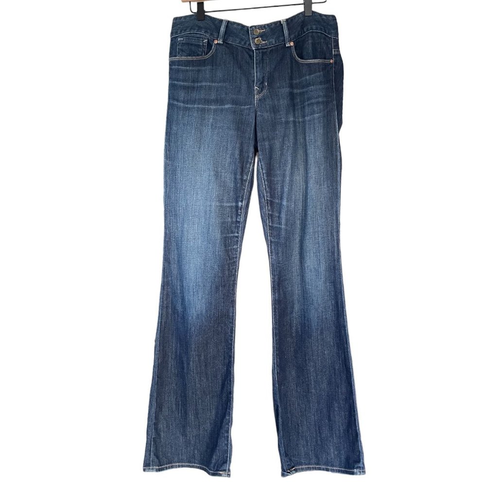 the Gap 1969 Perfect Boot Jean Dark Blue Wash Size 30 / 10R